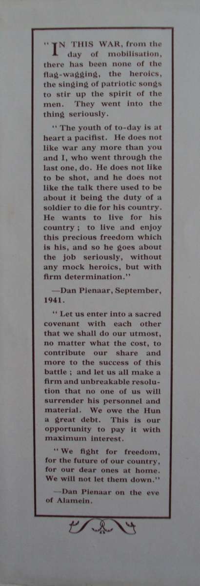 Pienaar of Alamein - A M Pollock