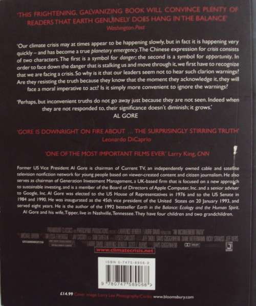 An Inconvenient Truth- Planetary Emergency of Global Warming and What We Have to Do About It Al Gore