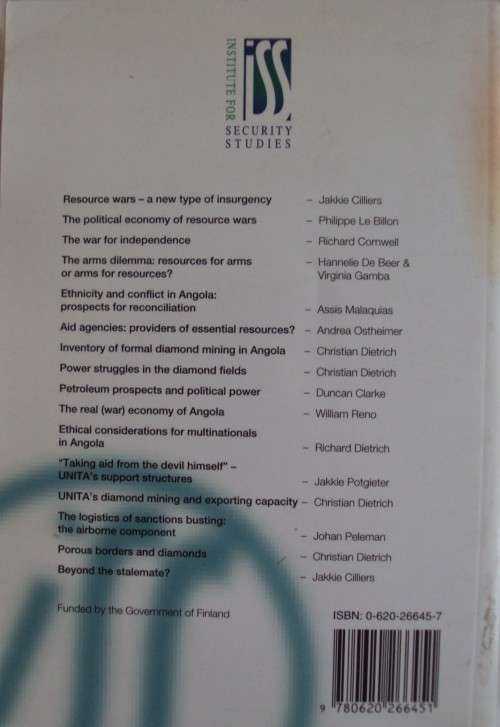 Angola`s War Economy The Role of Oil and Diamonds - Edited by Jakkie Cilliers and Christian Dietrich