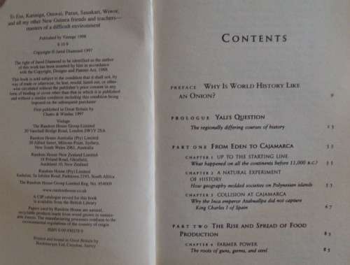 Guns, Germs and Steel - A Short History of Everybody for the Last 13 000 Years Jared Diamond