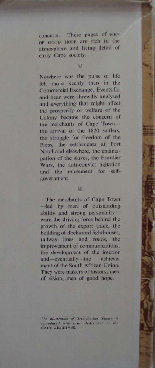 Men of Good Hope The Romantic Story of the Cape Town Chamber of Commerce 1804 - 1954 R F M Immelman