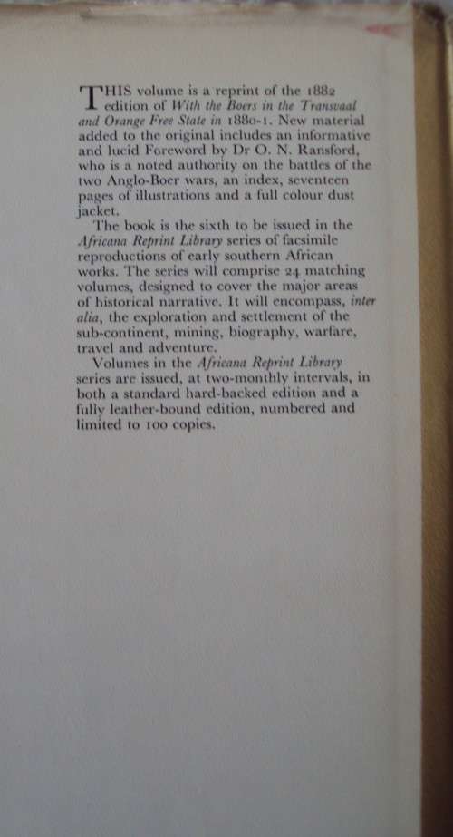 With The Boers In Transvaal and Orange Freeestate 1880-81 C L Norris-Newman