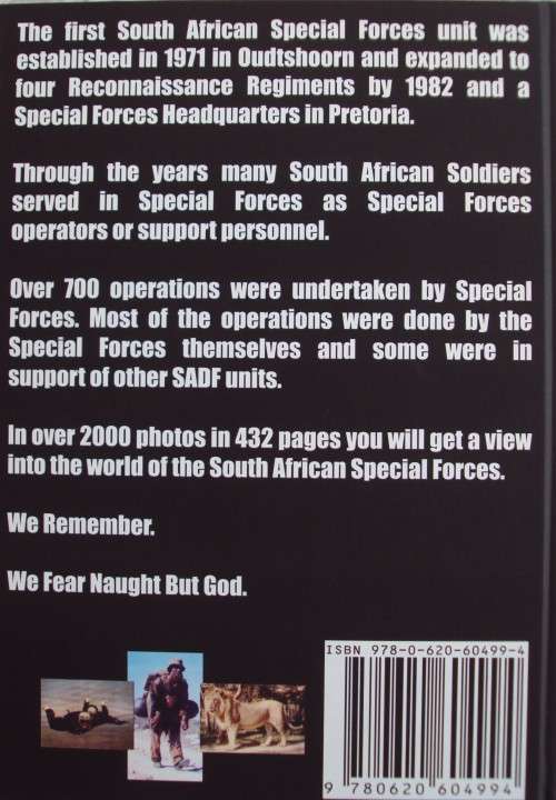 We Fear Naught But God The Pictorial Edition of the South African Special Forces Paul J. Els Signed