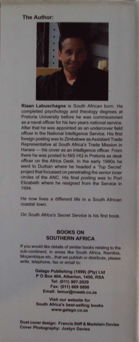 On South Africa`s Secret Service An Undercover Agents Story Riaan Labuschagne