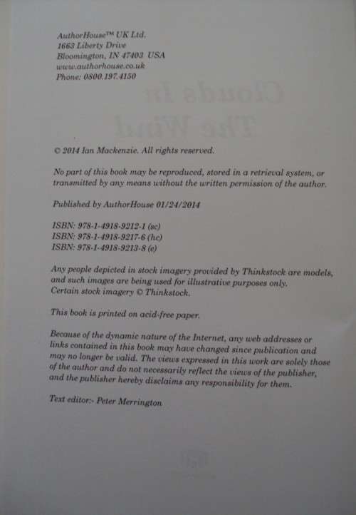 Clouds In The Wind Ian Mackenzie Signed