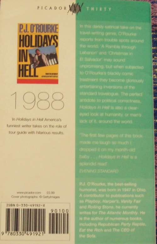 Holidays In Hell P J O`Rourke