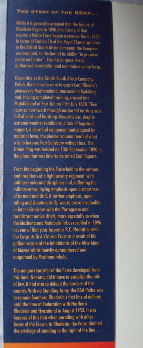 The Regiment: A History and the Uniforms of the British South Africa Police Richard Hamley