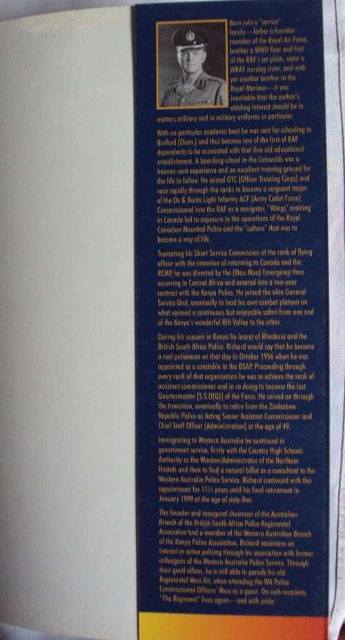 The Regiment: A History and the Uniforms of the British South Africa Police Richard Hamley