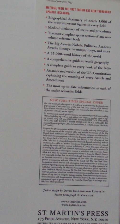 The New York Times Guide to Essential Knowledge: A Desk Reference for the Curious Mind