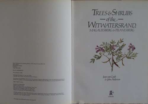 Trees & Shrubs Of The Witwatersrand, Magaliesberg & Pilanesberg: Joan van Gogh & Joh Anderson