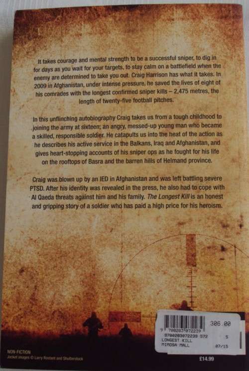 The Longest Kill: The Story of Maverick  One of the Worlds Greatest Snipers   Sgt Grey Harrison