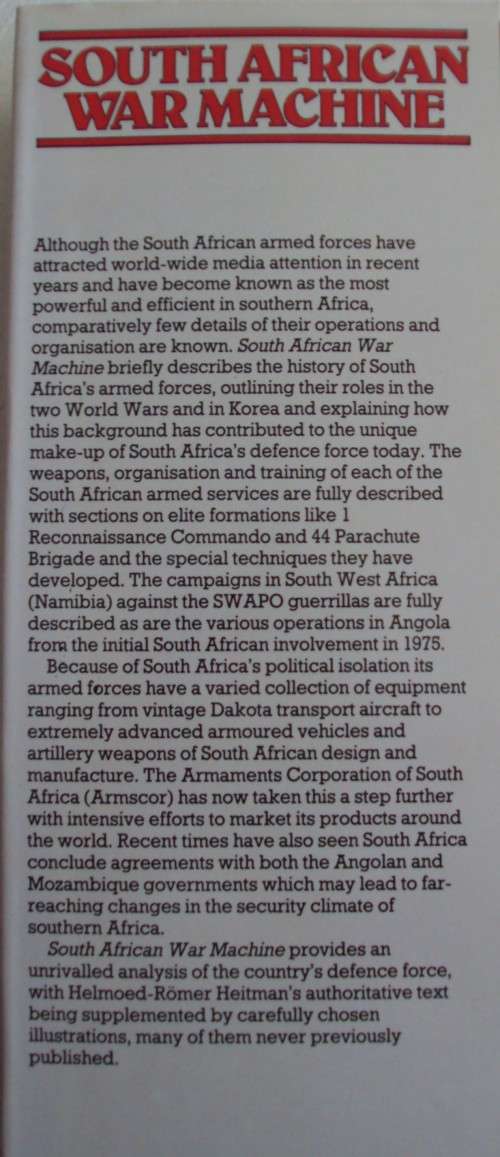 South African War Machine Helmoed-Romer Heitman