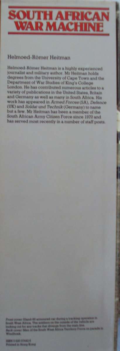 South African War Machine Helmoed-Romer Heitman