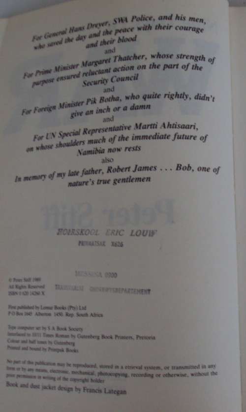 Nine Days of War Namibia  Before, during and after Peter Stiff