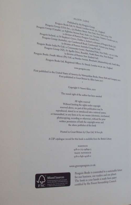 The Shock Doctrine The Rise of Disaster Capitalism   Naomi Klein