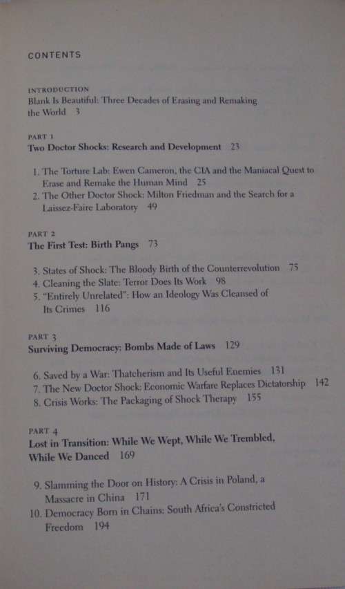 The Shock Doctrine The Rise of Disaster Capitalism   Naomi Klein