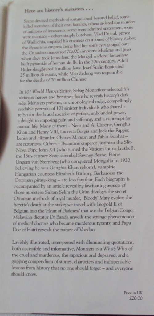 Monsters Historys Most Evil Men and Women  Simon Sebag Montefiore