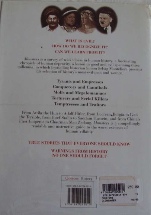 Monsters Historys Most Evil Men and Women  Simon Sebag Montefiore