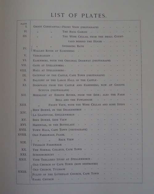 Old Colonial Hoses of the Cape of Good Hope - Limited Edition 1455/1500  Alys Fane Trotter