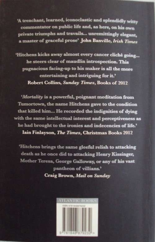 Mortality  Christopher Hitchens