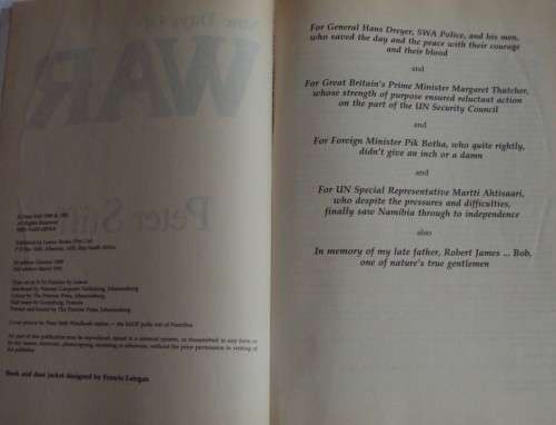 Nine Days of War Namibia Before, during and after - Peter Stiff