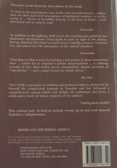 Nine Days of War Namibia Before, during and after - Peter Stiff