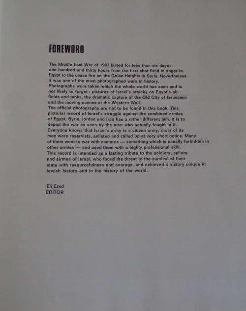 Israel at War, June 5-10, 1967 A Pictorial Record