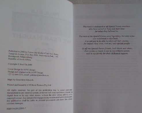 We Fear Naught But God  The Story of the South African Special Forces The Recces:  Paul Els