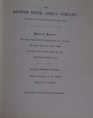 The 96 Rebellions The British South Africa Company Reports on the Native Disturbances in Rhodesia