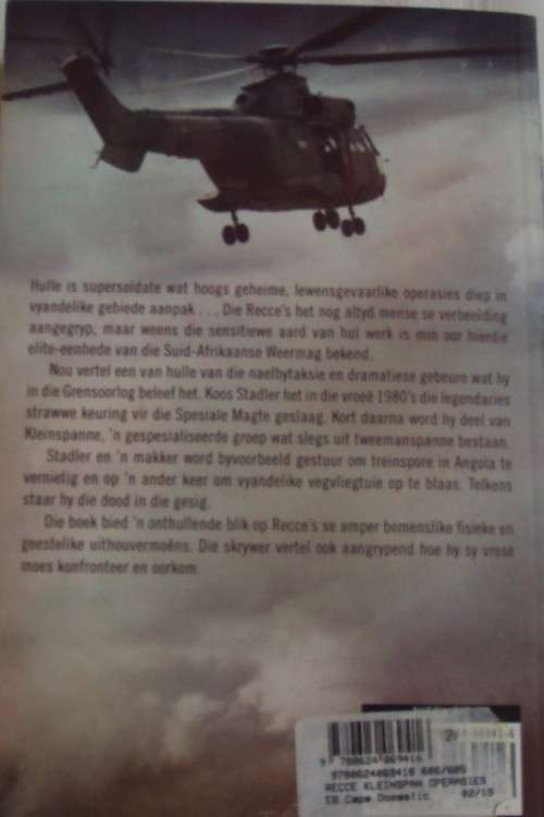 Recce Kleinspan-operasies agter vyandelike linies  Koos Stander