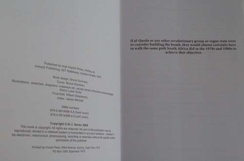 How South Africa Built Six Atom Bombs and Then Abandoned its Nuclear Weapons Program Al J Venter