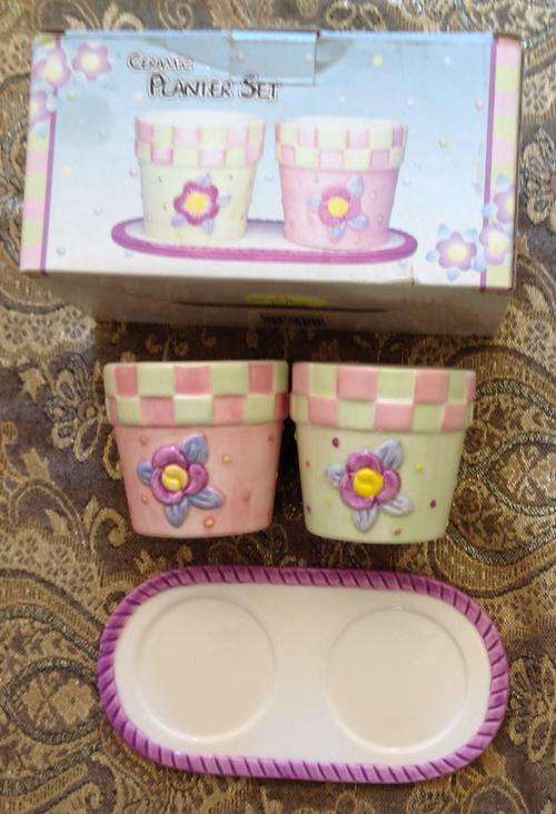 Ceramic Planters Set