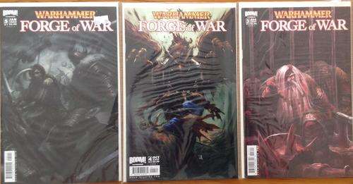 Collection of 3 2007 Boom-Studio's Warhammer Forge of War Graphic Novels
