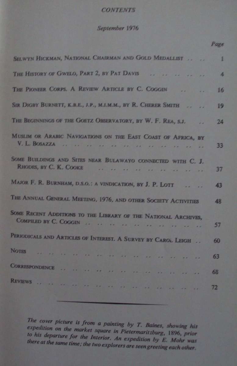 10 Rhodesiana Journals - The Rhodesiana Society