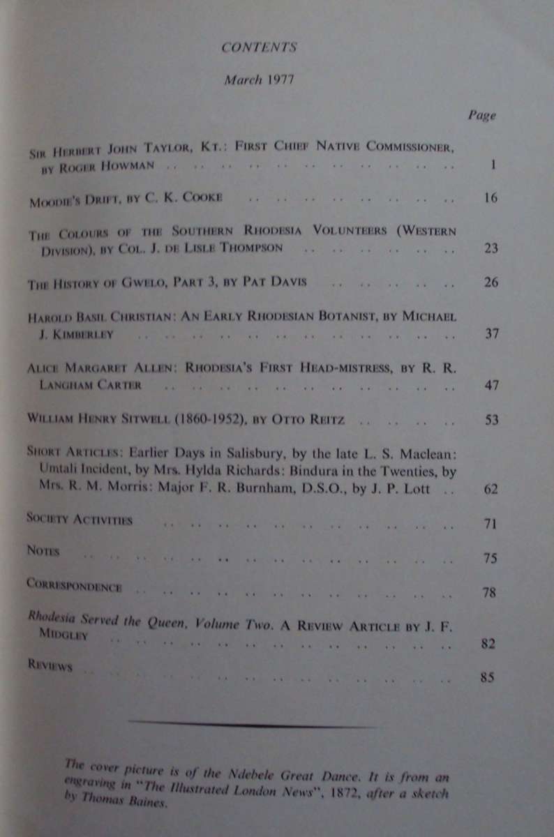 10 Rhodesiana Journals - The Rhodesiana Society