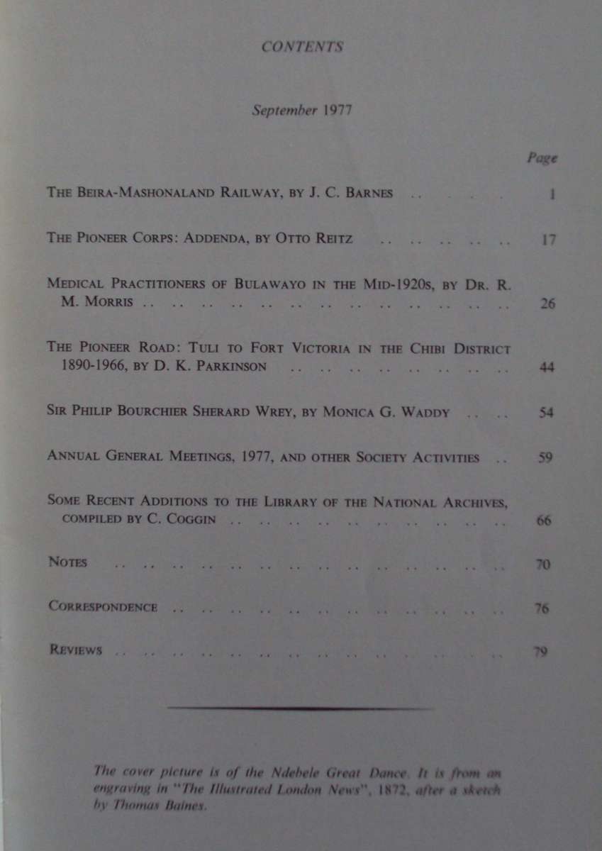 10 Rhodesiana Journals - The Rhodesiana Society