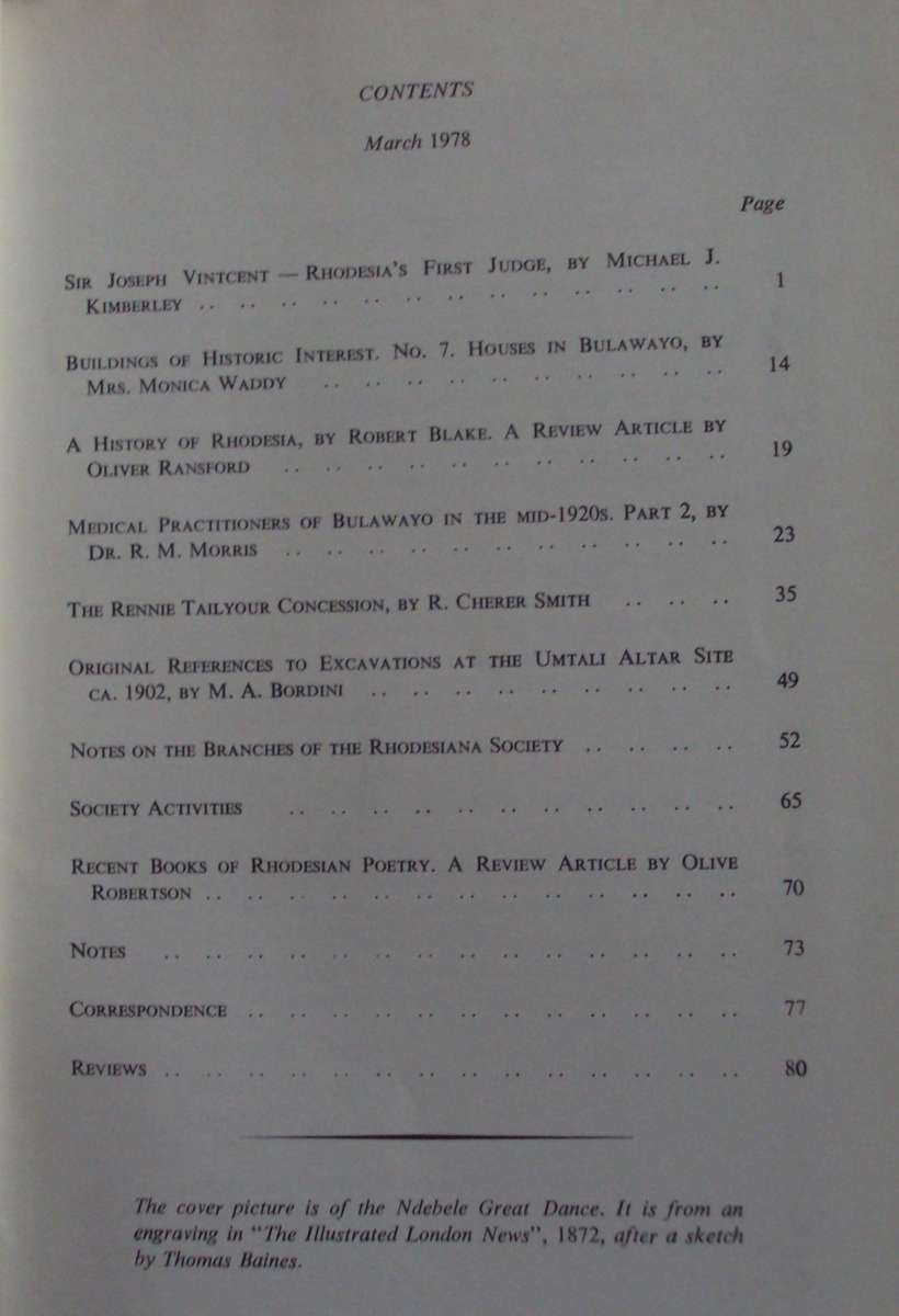 10 Rhodesiana Journals - The Rhodesiana Society