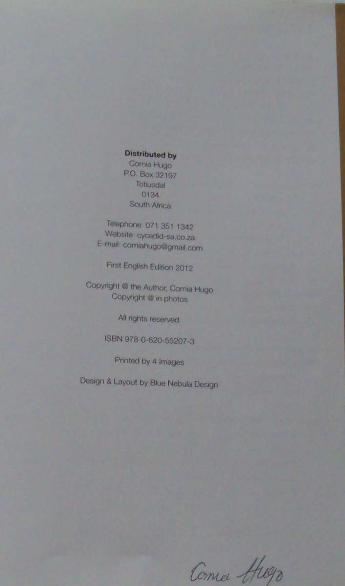 Identification of Indigenous Cycads of South Africa  Corina Hugo