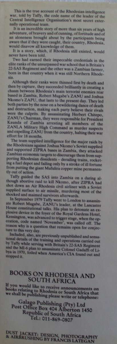 See You In November Rhodesias No Holds Barred Intelligence War Peter Stiff