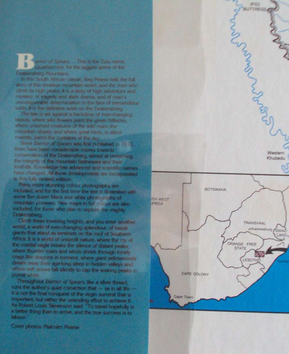 Barrier of Spears Drama of the Drakensberg R O Pearse