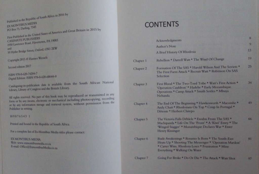 A Handful of Hard Men The SAS and the Battle for Rhodesia Hannes Wessels