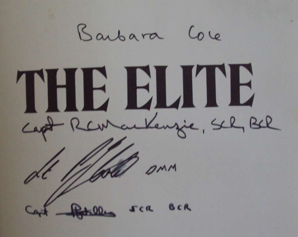 The Elite  -  The Story of The Rhodesian Special Air Service Signed by author & 3 SAS Operators