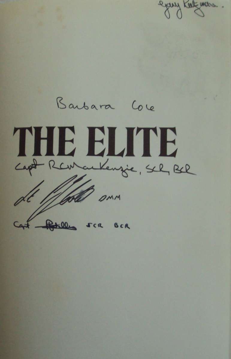 The Elite  -  The Story of The Rhodesian Special Air Service Signed by author & 3 SAS Operators