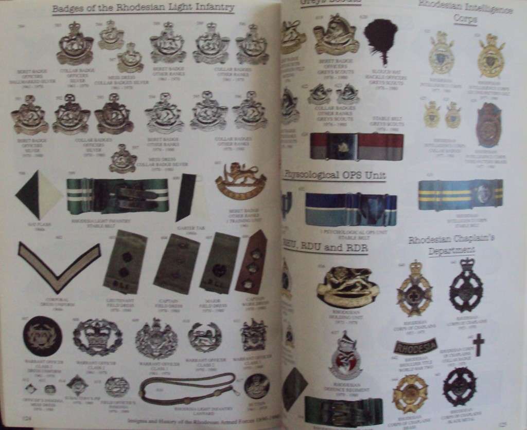 Insignia and History of the Rhodesian Armed Forces 1890 - 1980 Dudley Wall