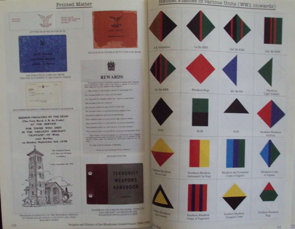 Insignia and History of the Rhodesian Armed Forces 1890 - 1980 Dudley Wall