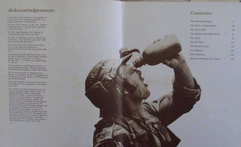 Contact A Tribute to those who Serve Rhodesia  Signed by Ron Reid Daly