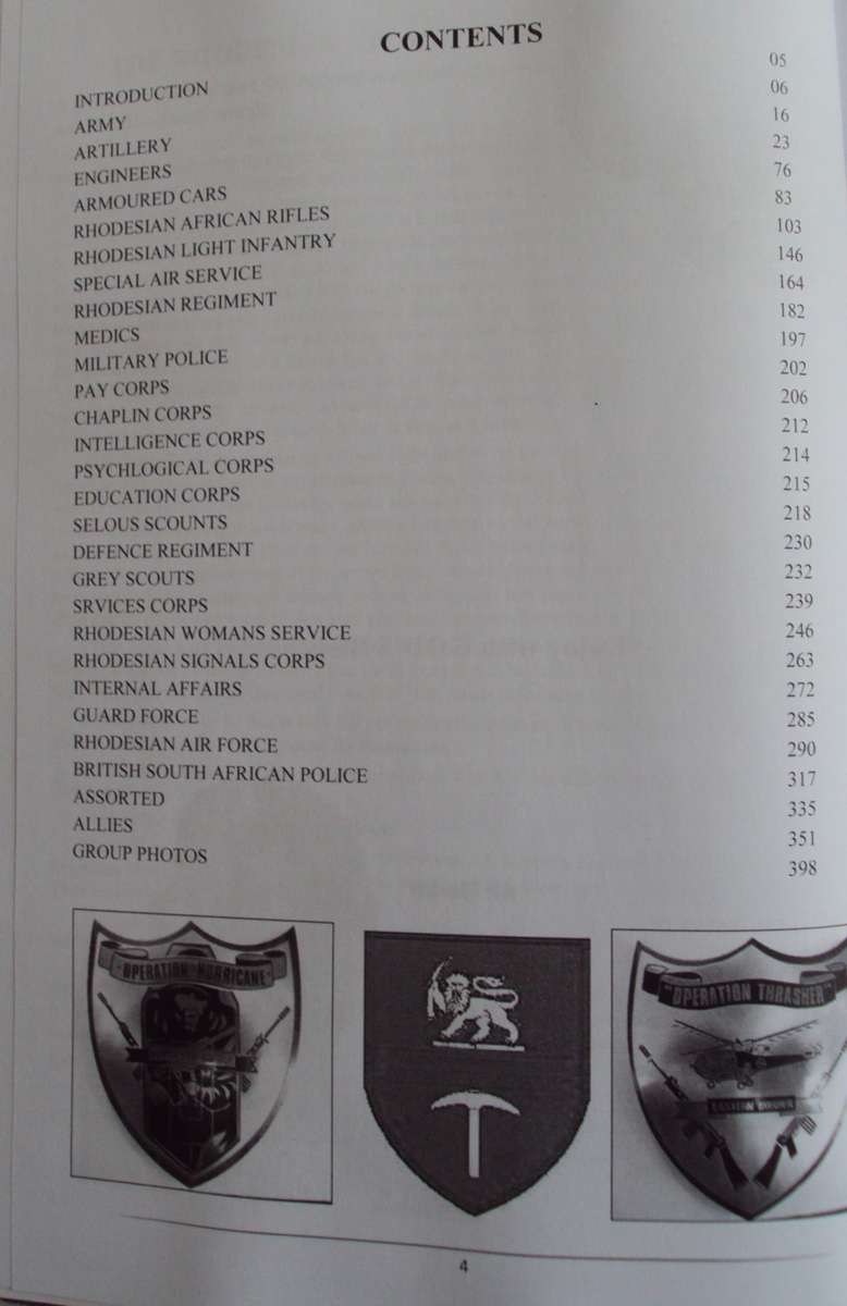 Rhodesian Armed Forces & Its Allies Pictorial Book 1 Alf Herbst