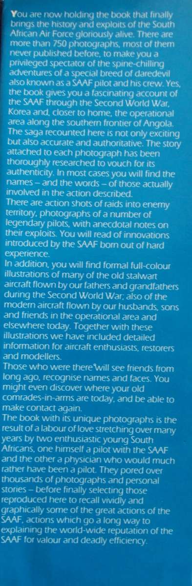 The SAAF at War 1940-1984 J S Bouwer M N Louw