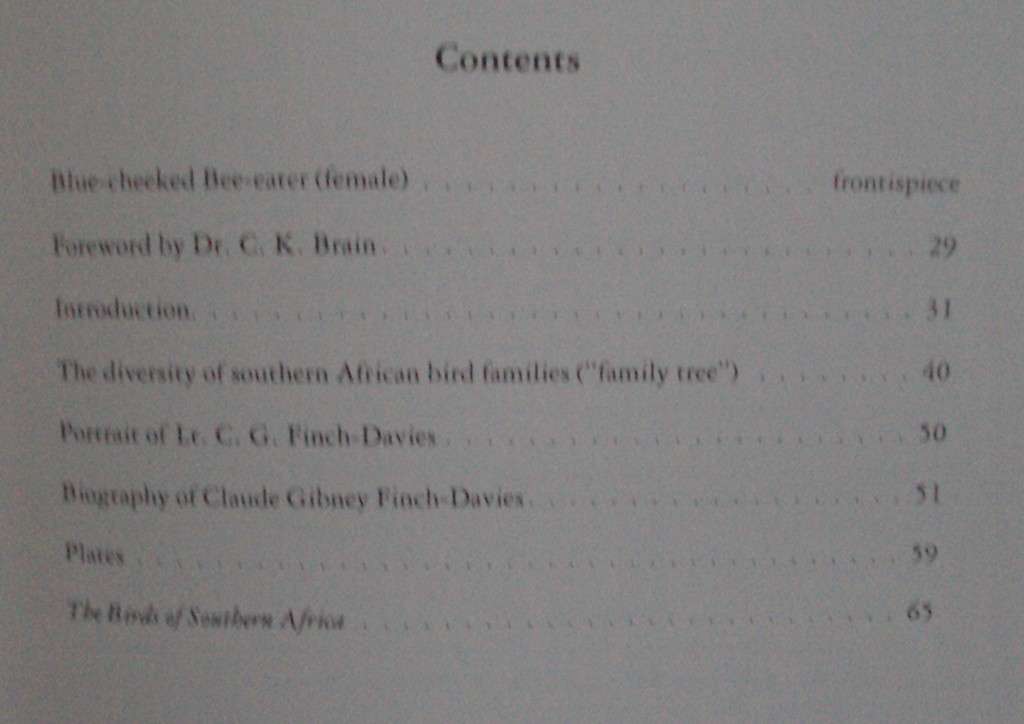 The Birds of Southern Africa  laude Gibney Finch-Davies & Dr Alan Kemp