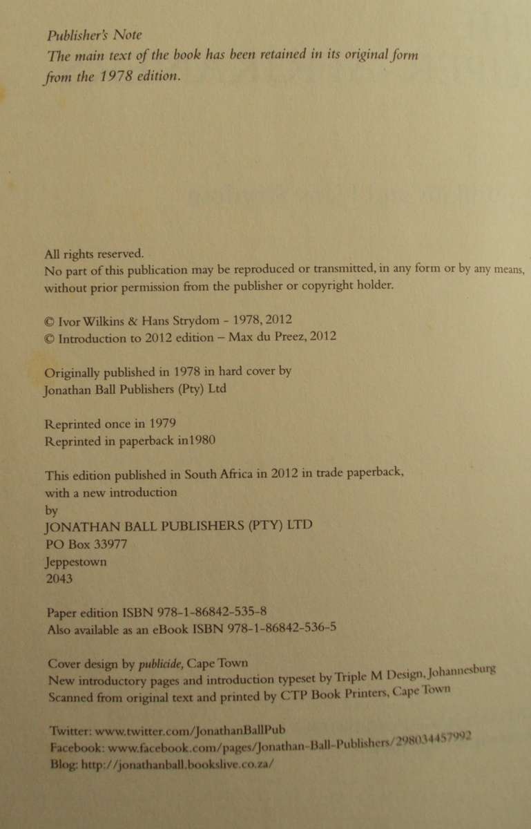 The Super Afrikaners Inside the Afrikaner Broederbond Ivor Wilkins & Hans Strydom